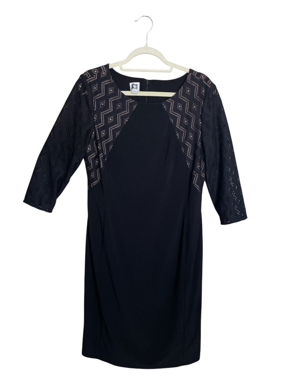 Anne Klein black sheath dress in women’s size 14